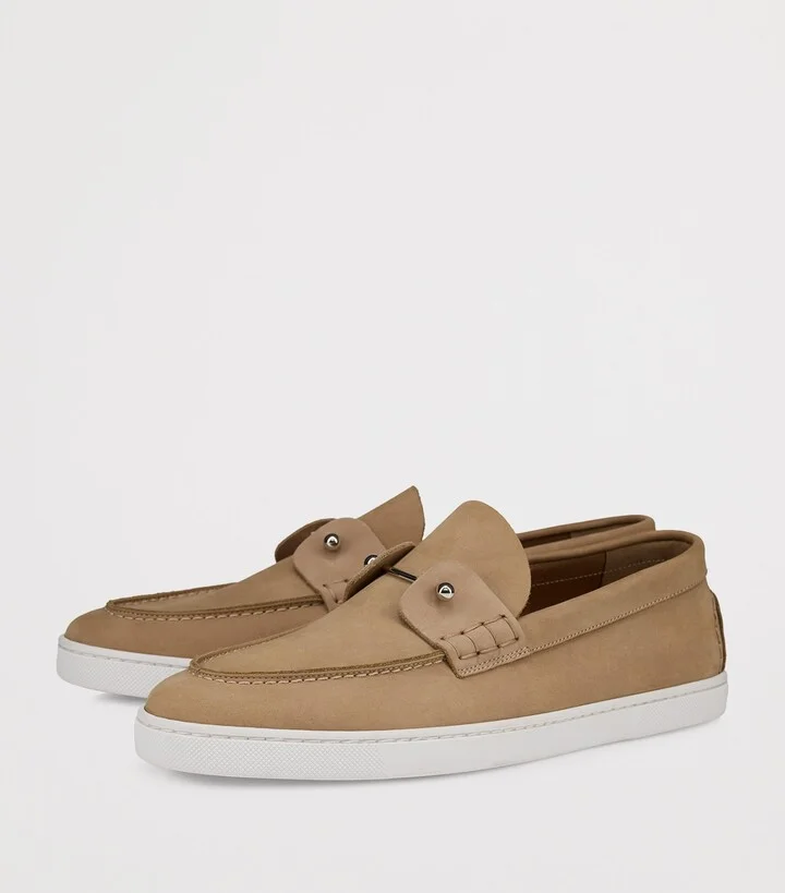 Christian Louboutin Chambeliboat Suede Boat Shoes - Image 2