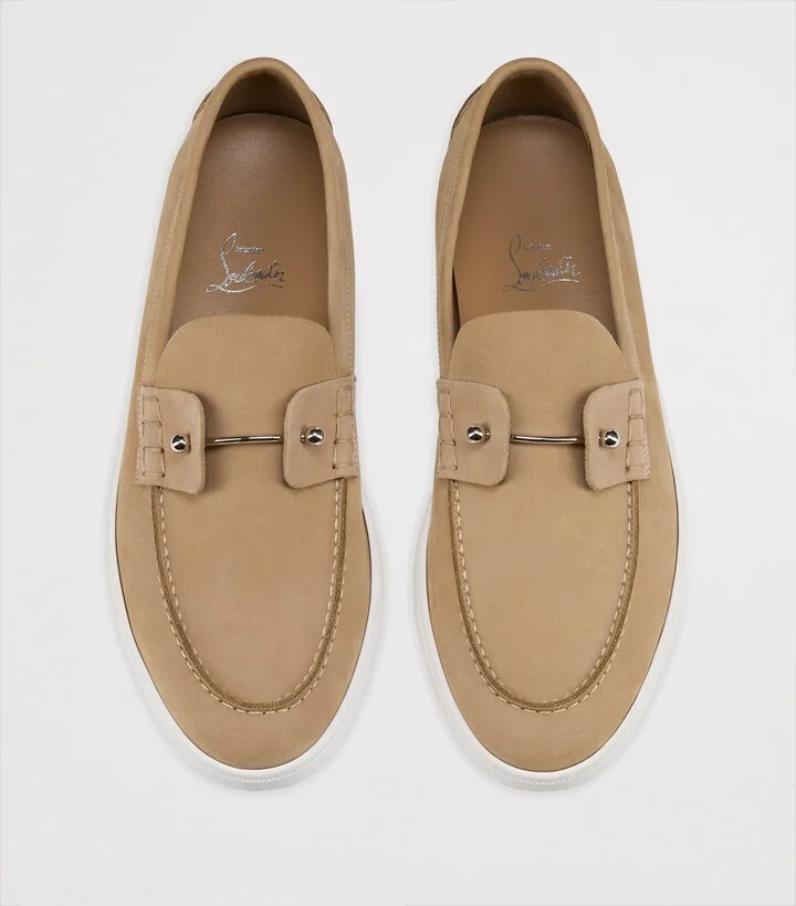 Christian Louboutin Chambeliboat Suede Boat Shoes - Image 4