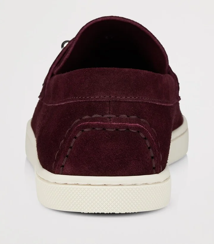 Christian Louboutin Chambeliboat Suede Boat Shoes - Image 3