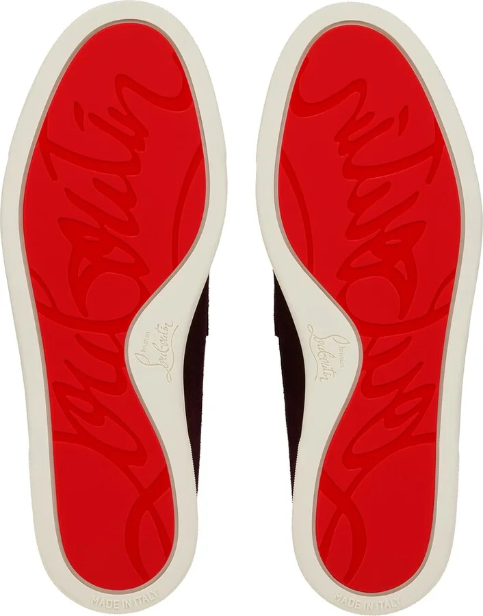 Christian Louboutin Chambeliboat Suede Boat Shoes - Image 5