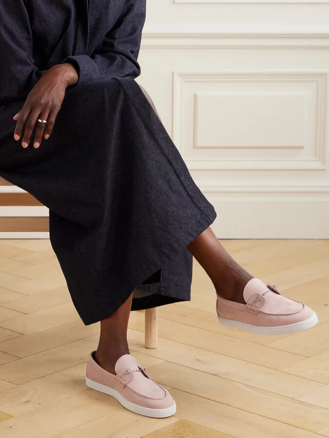 Christian Louboutin - Chambeliboat Suede Loafers - Pink - Image 2