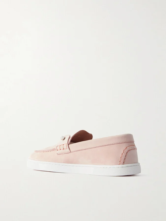 Christian Louboutin - Chambeliboat Suede Loafers - Pink - Image 3