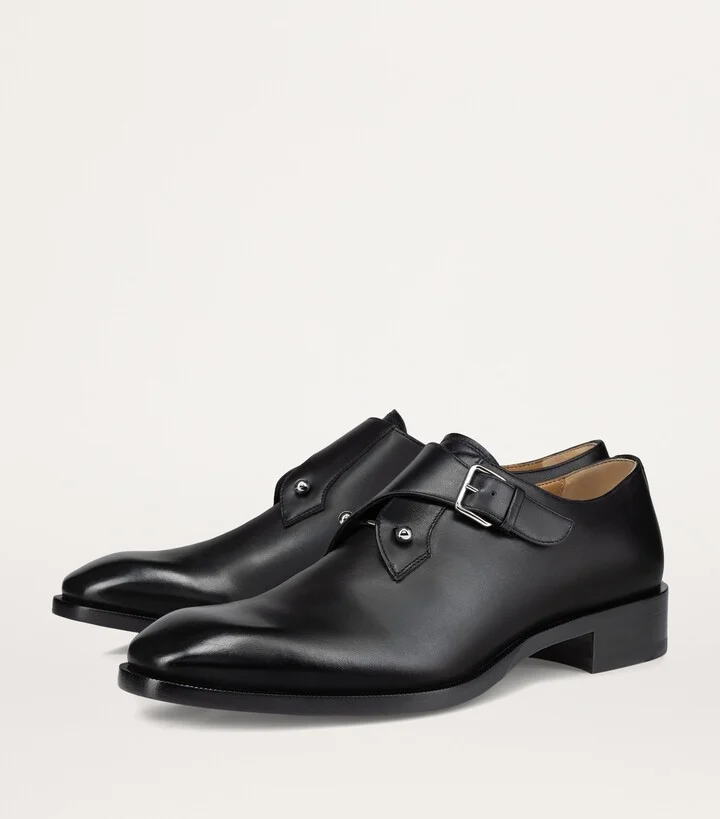 Christian Louboutin Chambelimonk Calfskin Monk Shoes - Image 5