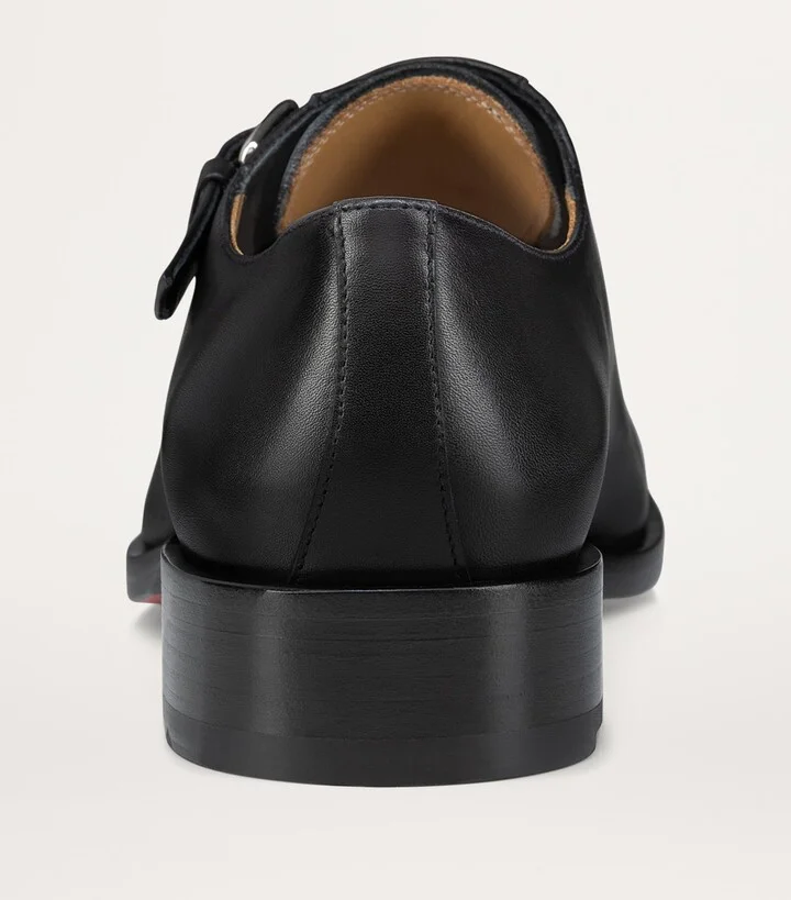 Christian Louboutin Chambelimonk Calfskin Monk Shoes - Image 6