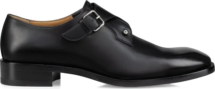 Christian Louboutin Chambelimonk Calfskin Monk Shoes