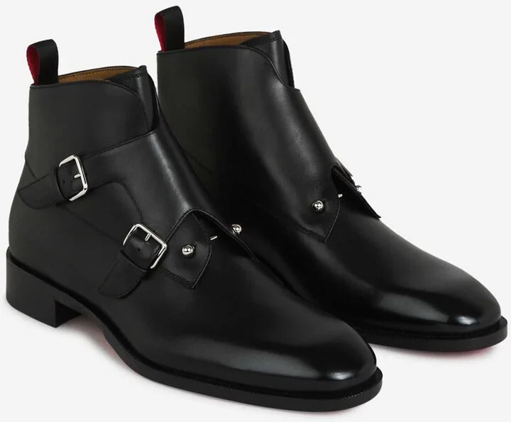 Christian Louboutin Chambelimonk Leather Boots - Image 2