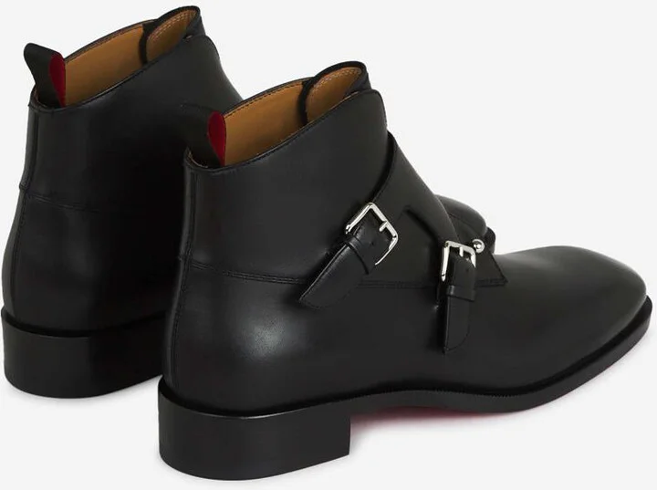Christian Louboutin Chambelimonk Leather Boots - Image 3