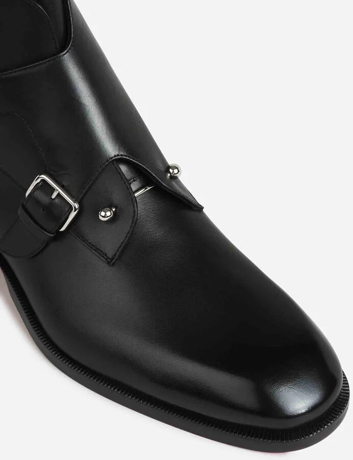 Christian Louboutin Chambelimonk Leather Boots - Image 5