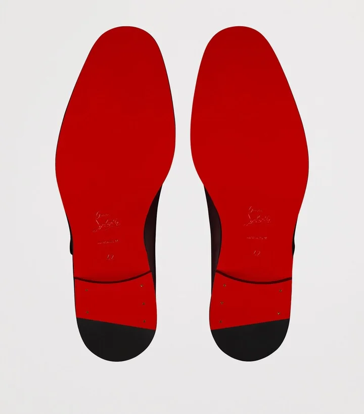 Christian Louboutin Chambelimonk Leather Monk Shoes - Image 4