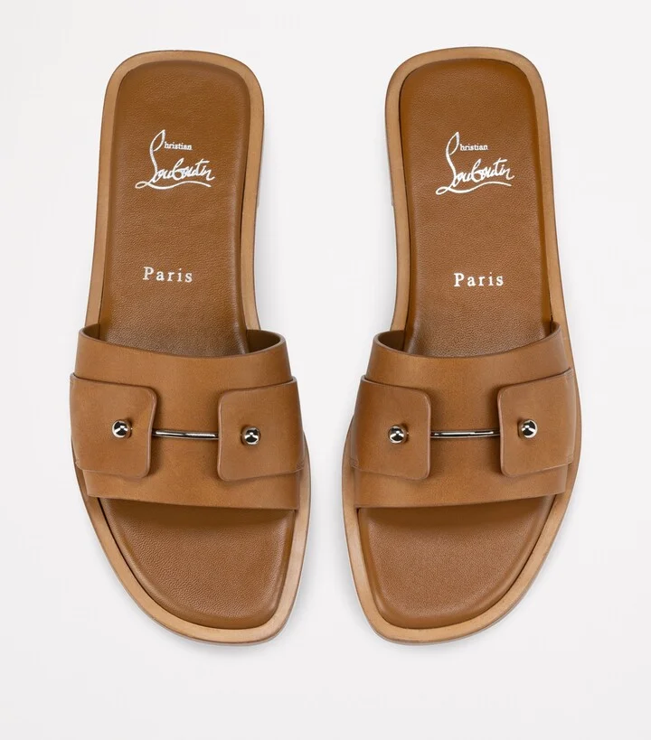 Christian Louboutin Chambelimule Donna Calf Leather Mules - Image 3