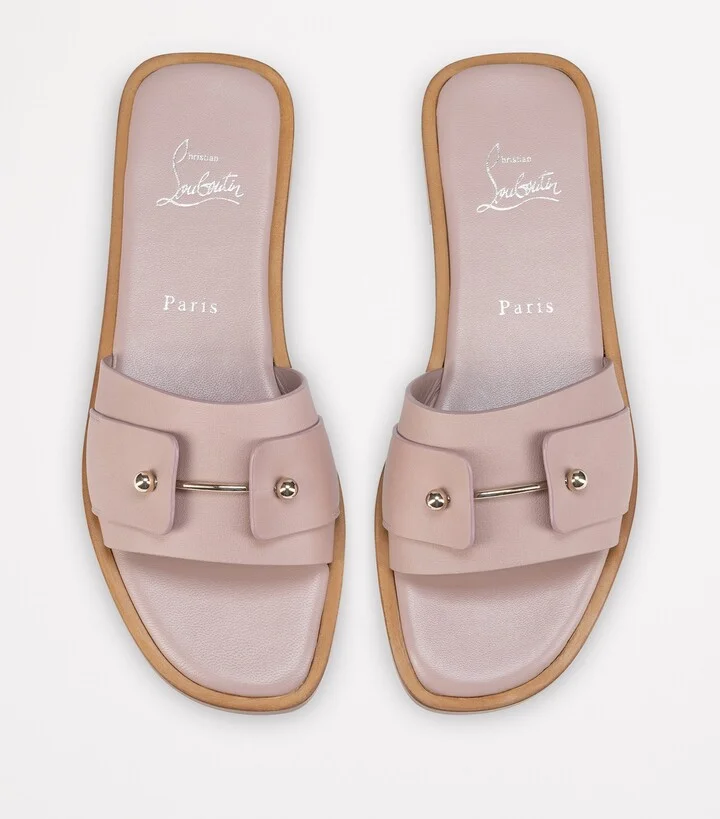 Christian Louboutin Chambelimule Donna Calf Leather Mules - Image 3