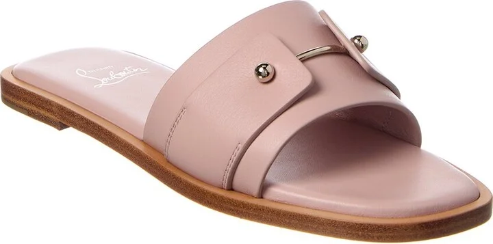 Christian Louboutin Chambelimule Leather Mule