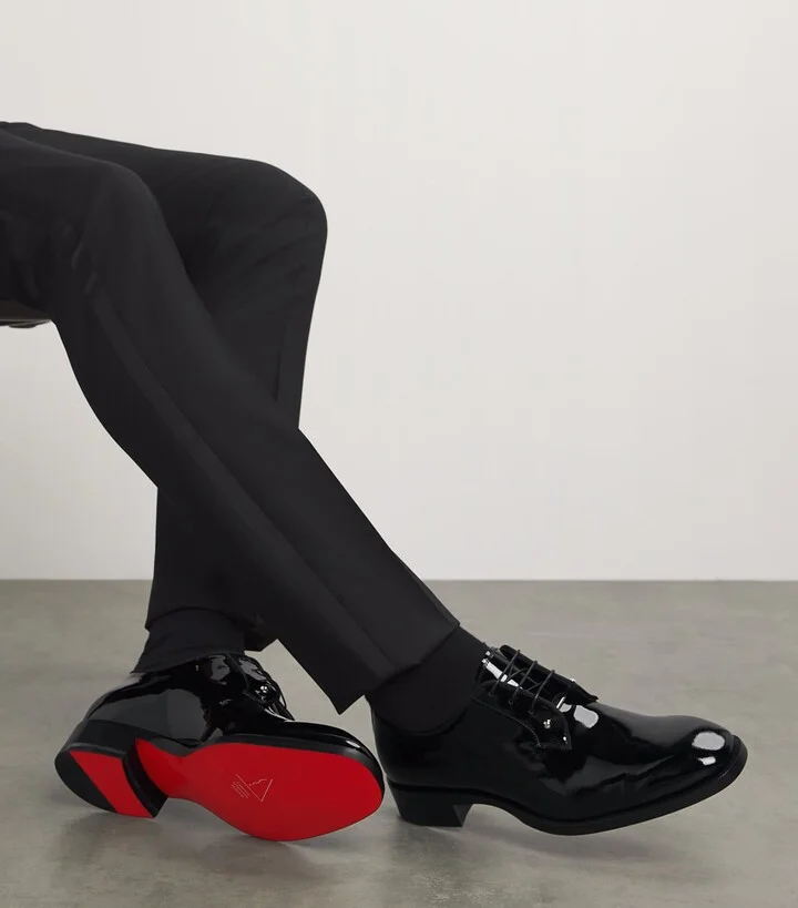 Christian Louboutin Chambeliss Patent Calfskin Oxford Shoes - Image 3
