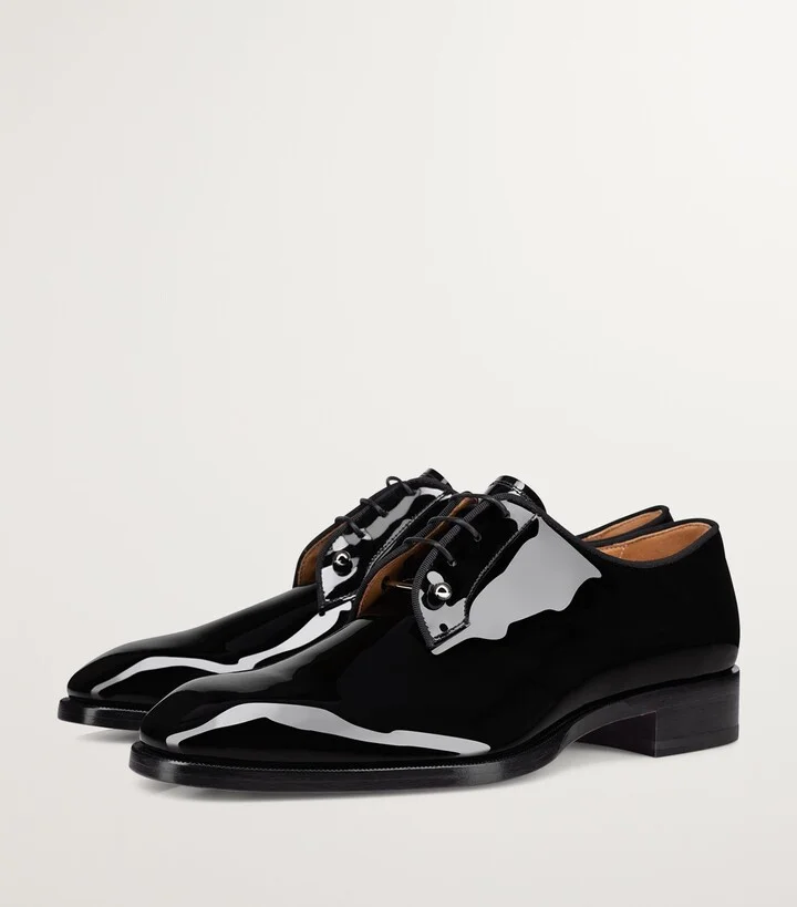 Christian Louboutin Chambeliss Patent Calfskin Oxford Shoes - Image 4