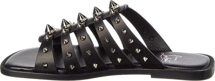 Christian Louboutin Charja Spike Leather Sandal - Image 2