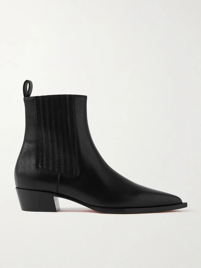 Christian Louboutin - Cheliviss 35 Leather Chelsea Boots - Black