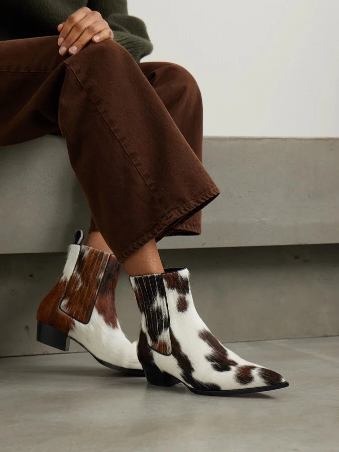 Christian Louboutin - Cheliviss Calf Hair Chelsea Boots - Brown - Image 2