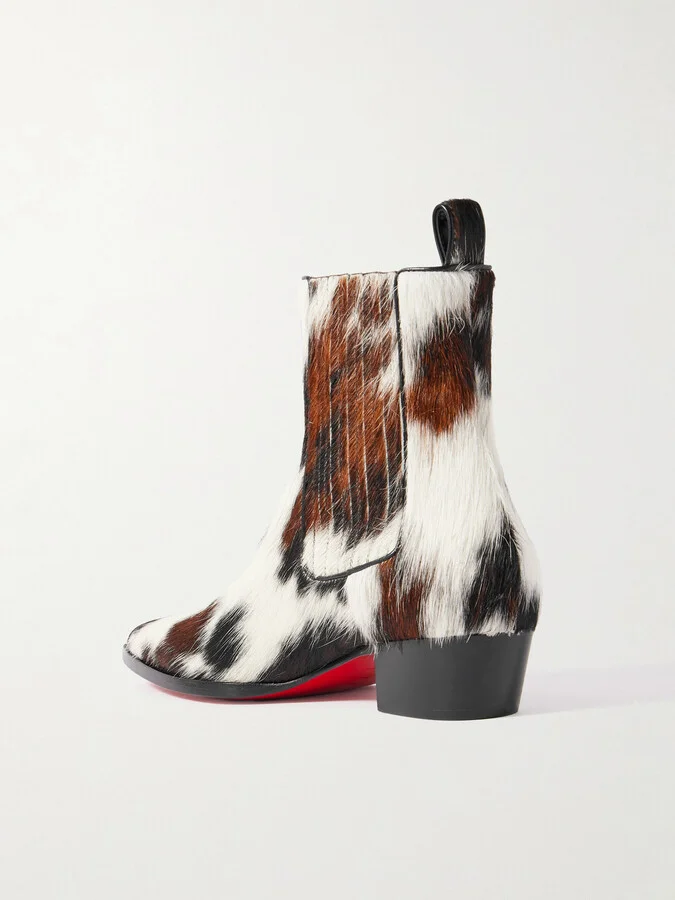 Christian Louboutin - Cheliviss Calf Hair Chelsea Boots - Brown - Image 3