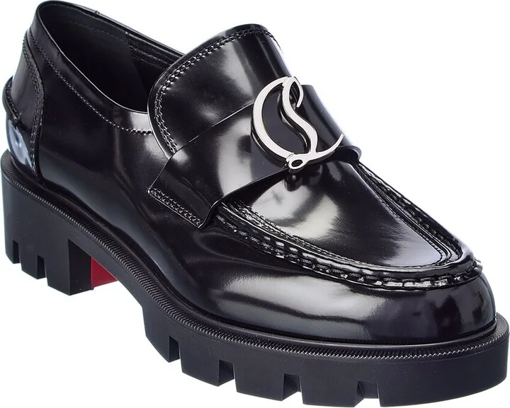 Christian Louboutin Cl Moc Lug Leather Loafer