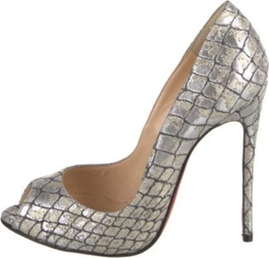 Metallic, Pattern Prints, Silver