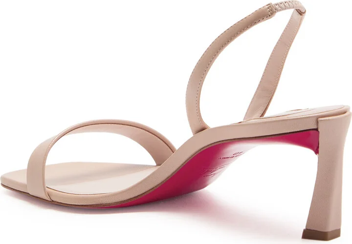 Christian Louboutin Condora 55 Leather Slingback Sandals - Image 5