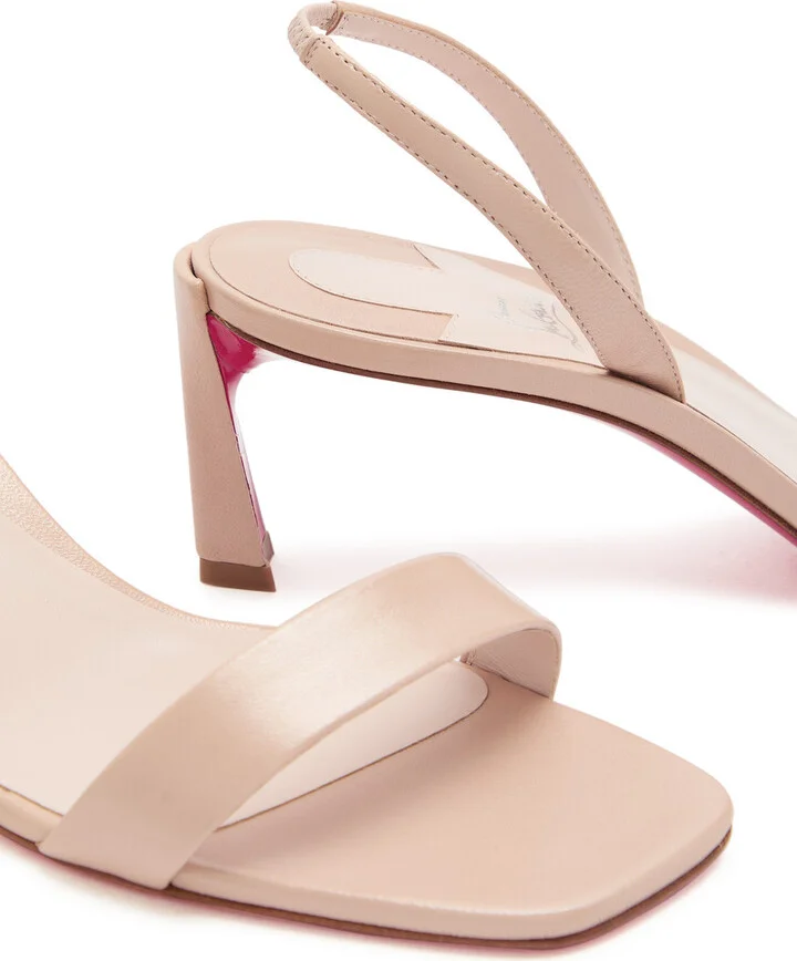 Christian Louboutin Condora 55 Leather Slingback Sandals - Image 7