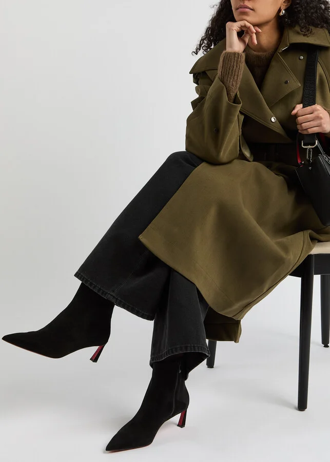 Christian Louboutin Condora 55 Suede Ankle Boots - Image 5