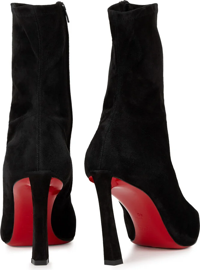 Christian Louboutin Condora 85 Suede Ankle Boots - Image 3