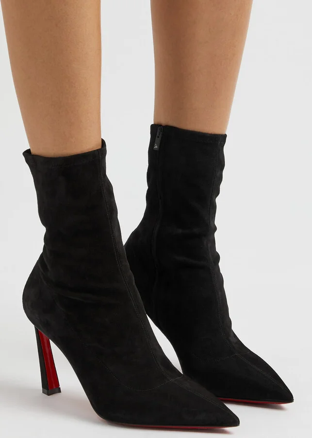 Christian Louboutin Condora 85 Suede Ankle Boots - Image 5