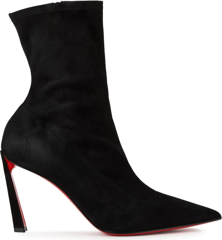 Christian Louboutin Condora 85 Suede Ankle Boots