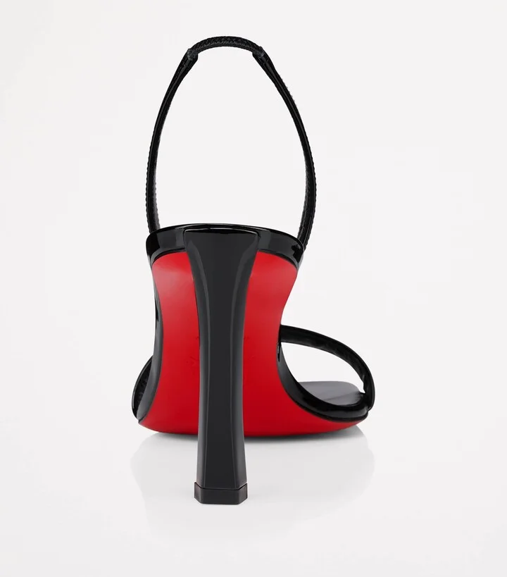 Christian Louboutin Condora Patent Leather Slingback Sandals 85 - Image 4