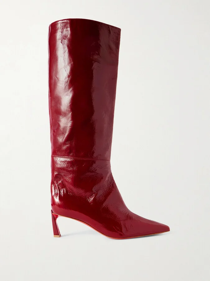 Christian Louboutin - Condorocombo 55 Patent-leather Knee Boots - Red