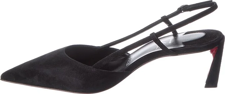 Christian Louboutin Condoroline 55 Suede Slingback Pump - Image 2