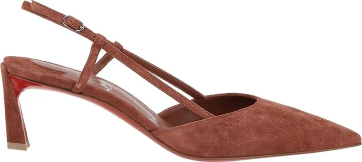 Christian Louboutin Condoroline 55 Suede Slingback Pump - Image 2