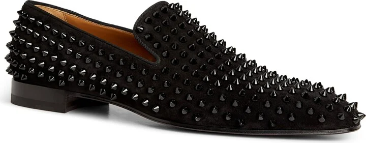 Christian Louboutin Dandelion Spikes Leather Loafers