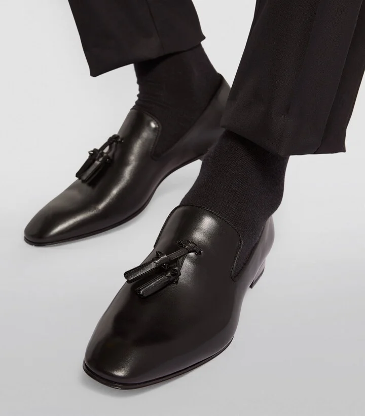 Christian Louboutin Dandelion Tassel Leather Loafers - Image 2