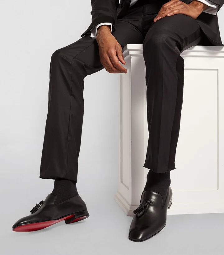 Christian Louboutin Dandelion Tassel Leather Loafers - Image 3