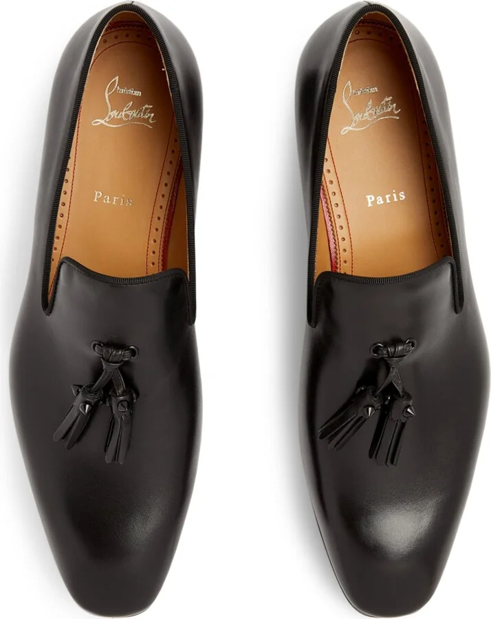 Christian Louboutin Dandelion Tassel Leather Loafers - Image 4