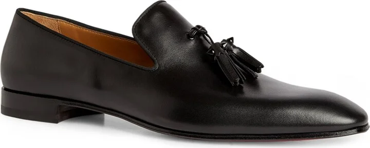 Christian Louboutin Dandelion Tassel Leather Loafers