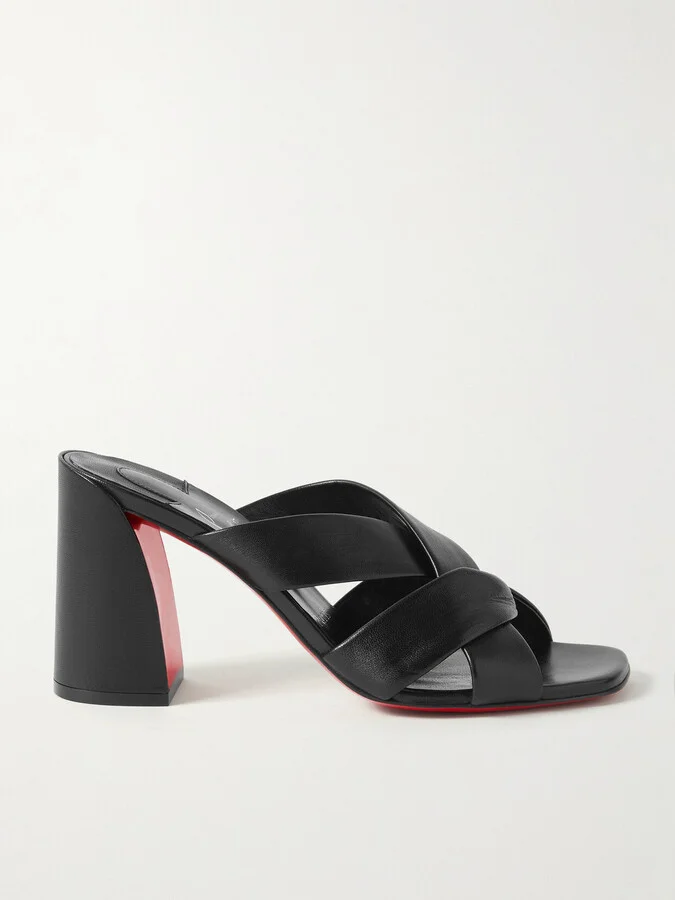 Christian Louboutin - Dispo Club 85 Leather Mules - Black