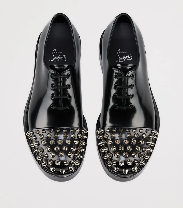 Christian Louboutin Dt Pistols Leather Oxford Shoes - Image 3