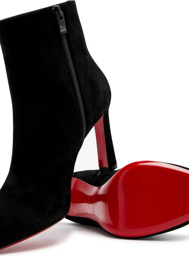 Christian Louboutin Eleonor 85 Suede Ankle Boots - Image 4
