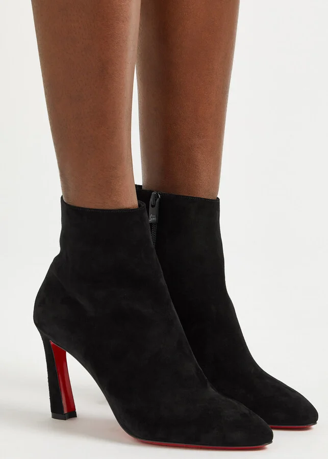 Christian Louboutin Eleonor 85 Suede Ankle Boots - Image 5