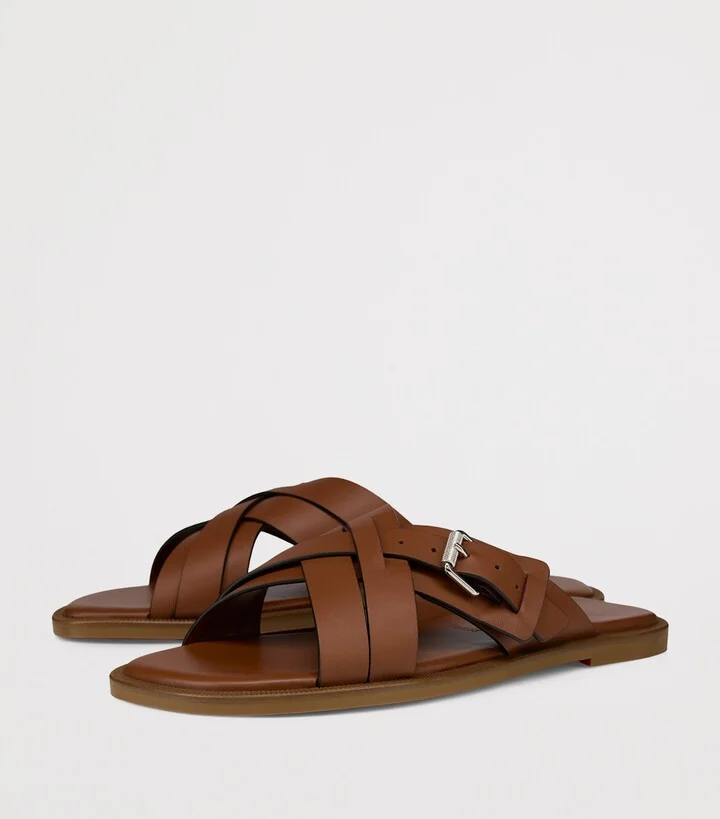 Christian Louboutin Emircross Calfskin Mules - Image 2
