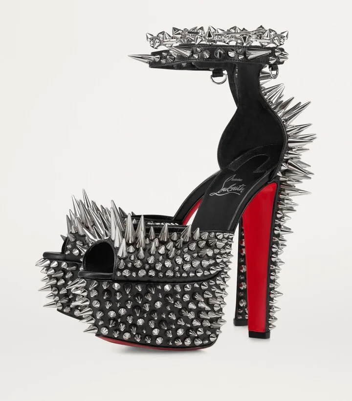 Christian Louboutin Estepic Alta Leather Platform Sandals 160 - Image 5