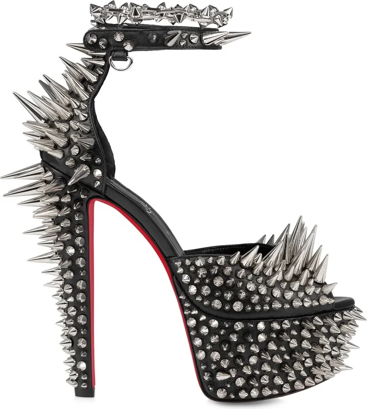 Christian Louboutin Estepic Alta Leather Platform Sandals 160