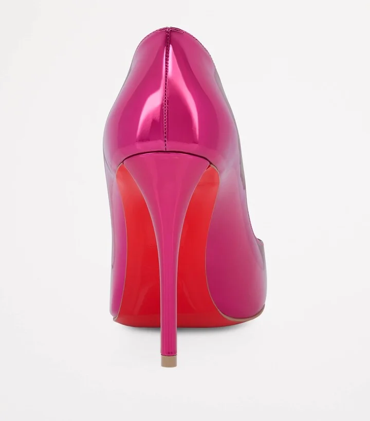 Christian Louboutin Exclusive Miss Z Metallic Calf Leather Pumps 100 - Image 4