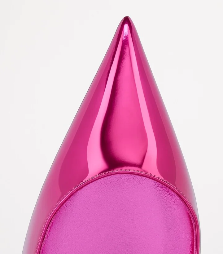 Christian Louboutin Exclusive Miss Z Metallic Calf Leather Pumps 100 - Image 5