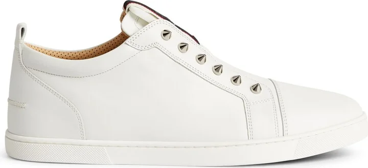 Christian Louboutin F.A.V Fique A Vontade Calfskin Sneakers - Image 6