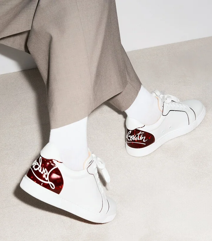 Christian Louboutin Fun Louise Junior Leather Sneakers - Image 2